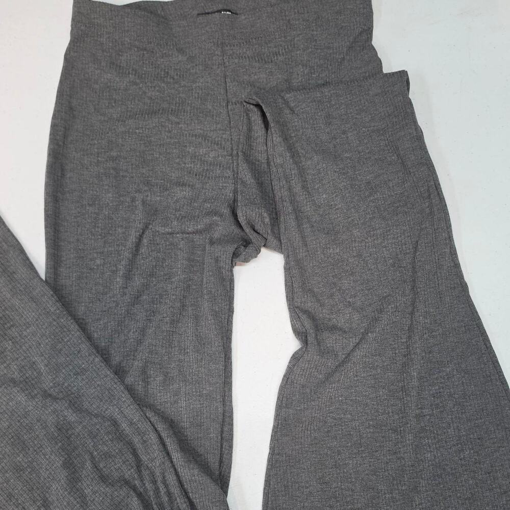 Fashion nova gray ribbed flare